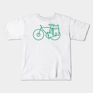 Bike Cat Kids T-Shirt